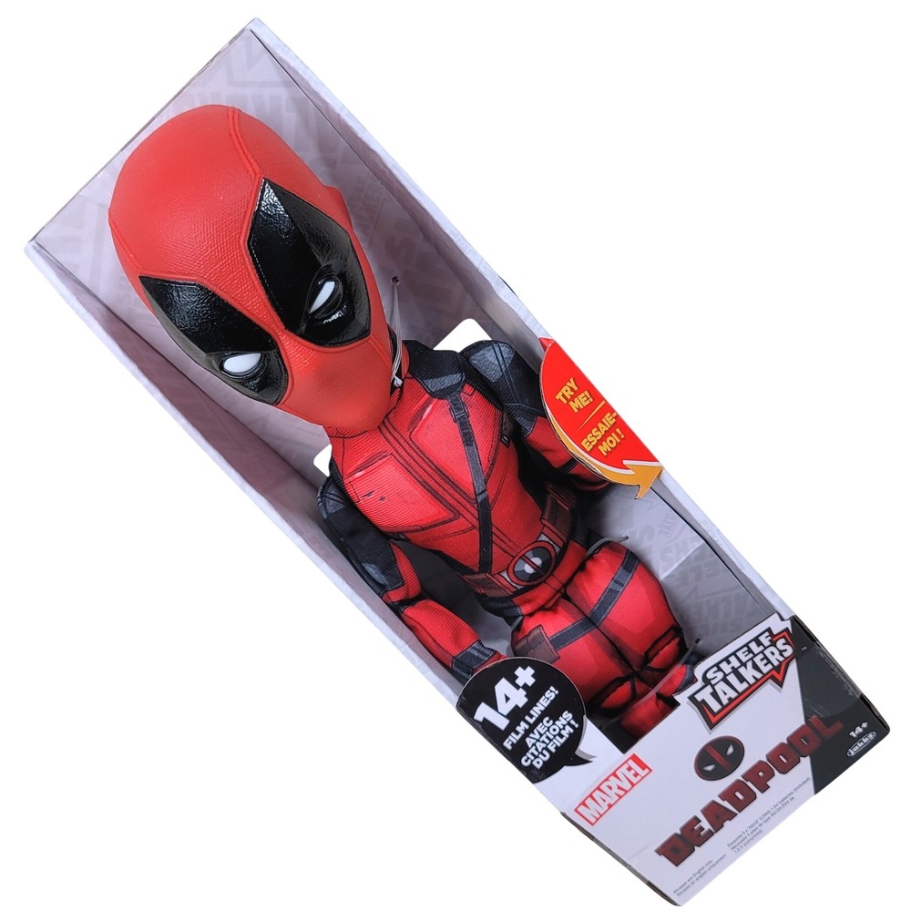 Marvel Deadpool Doll 14+ Film Lines Talking Collectible Toy - Shelf Talkers